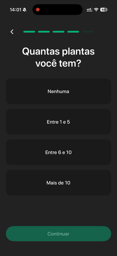 Quantas plantas você tem no Planto