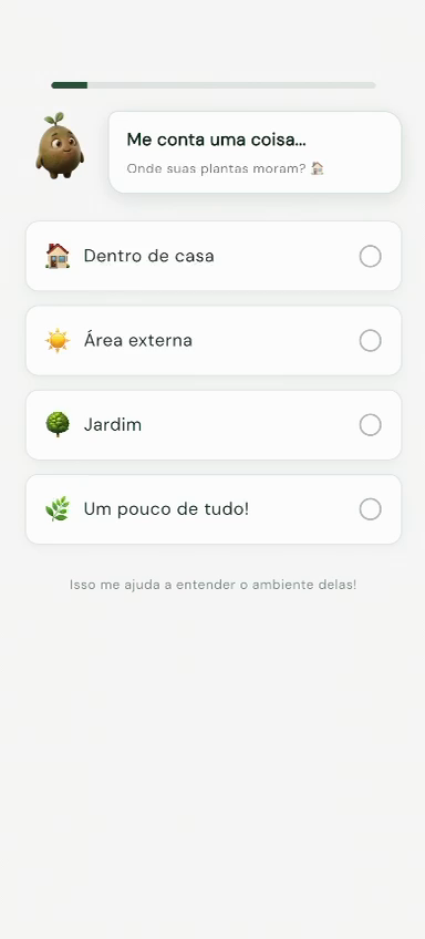 Pergunta sobre onde as plantas vivem