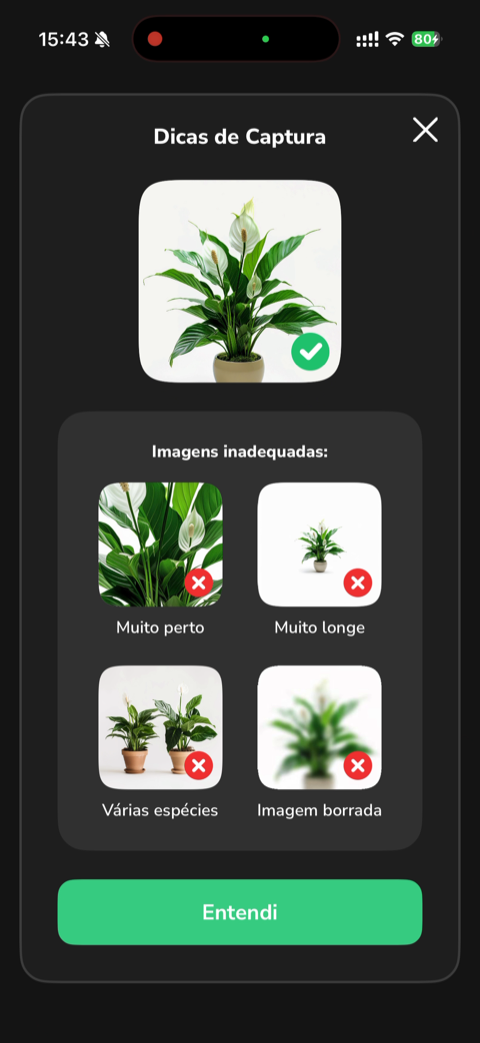 PlantMe app screen