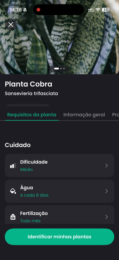PlantIn app screen